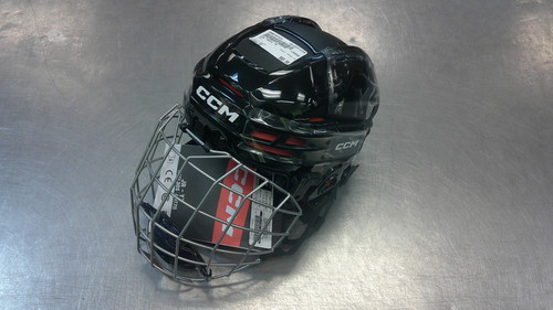 Vist Large View of Product Image Which is Used CCM TACKS 70 Helmet Cage Combo Black XS