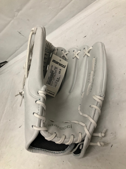 Vist Large View of Product Image Which is Used Marucci CYPRESS SERIES 46K5 BB/SB Glove RH Throw White 12 1/4"