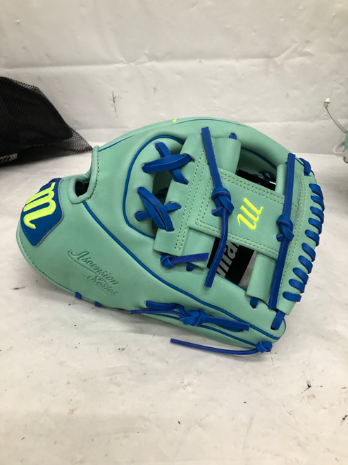 Vist Large View of Product Image Which is Used Marucci ASCENSION SERIES V4 43A2 I WEB BB/SB Glove RH Throw Turquoise 11 1/2"
