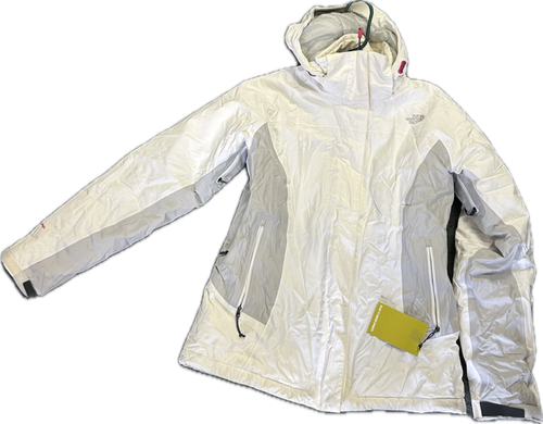 Vist Large View of Product Image Which is Used The North Face SUMMIT SERIES WH/GRY Outerwear Heavy Jacket W White MD