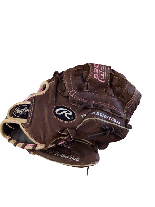 Vist Large View of Product Image Which is Used Rawlings FASTPITCH BB/SB Glove RH Throw Brown 11"