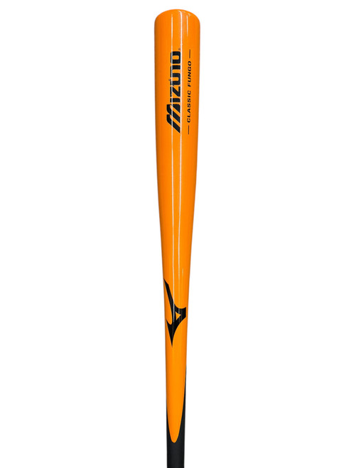 Vist Large View of Product Image Which is New Mizuno Classic Infield 36” Fungo Bat - Black And Orange