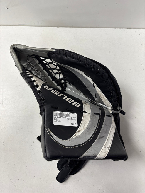 Vist Large View of Product Image Which is Used Bauer VAPOR X40 Junior Goalie Catcher Black