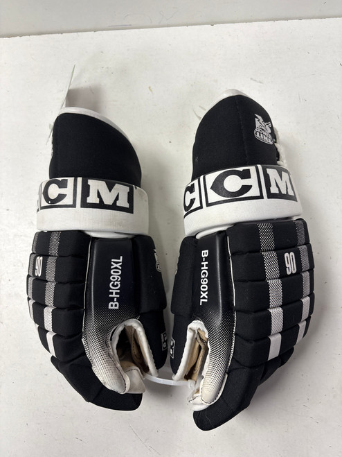 Vist Large View of Product Image Which is Used CCM B-HG90XL Senior Gloves Black 14"
