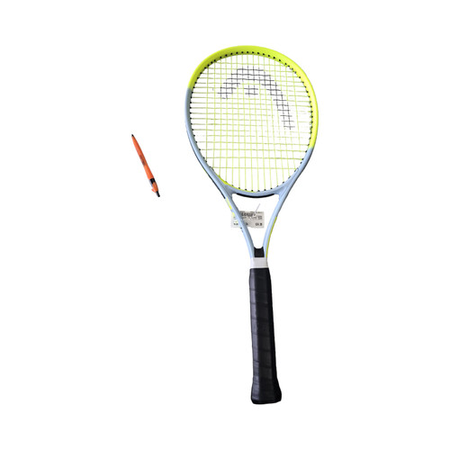 Vist Large View of Product Image Which is Used Head Racquet TI ELITE TENNIS Adult Tennis Racquet Yellow 4 3/8"