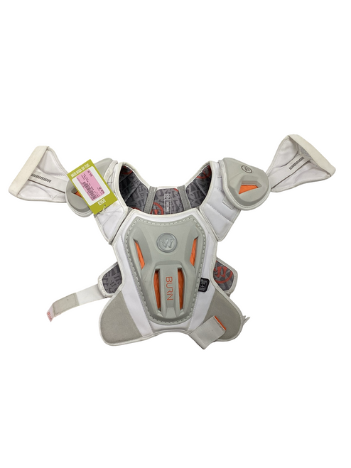 Vist Large View of Product Image Which is Used Warrior BURN Lacrosse Shoulder Pads Black SM