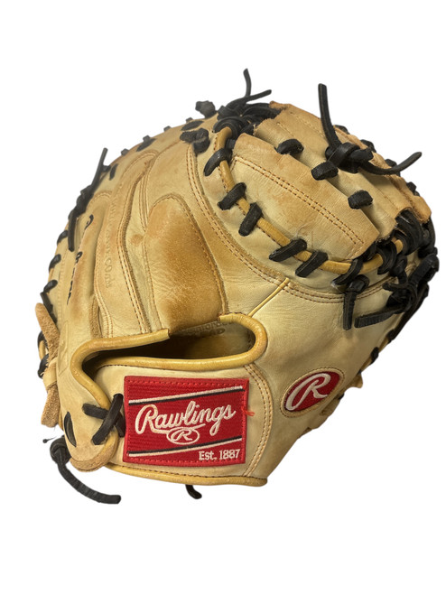 Vist Large View of Product Image Which is Used Rawlings GG ELITE BB/SB Catchers RH Throw Tan 32"