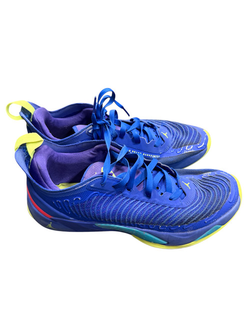 Vist Large View of Product Image Which is Used Jordan LUKA 1 ILLUSIONIST GHOST GREEN Basketball Shoes M Royal Blue Senior 11
