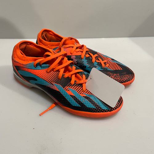Vist Large View of Product Image Which is Used Adidas Soccer Indoor Shoes Orange Senior 6