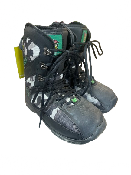 Vist Large View of Product Image Which is Used World Industries AWOL Boys Snowboard Boots Black Junior 03