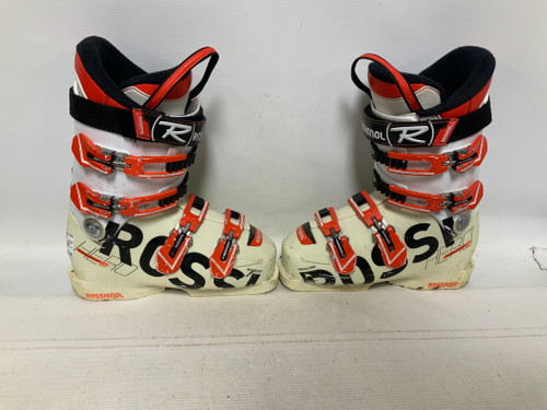 Vist Large View of Product Image Which is Used Rossignol HERO WORLD CUP Mens DH Ski Boot White 280 MP - M10 - W11