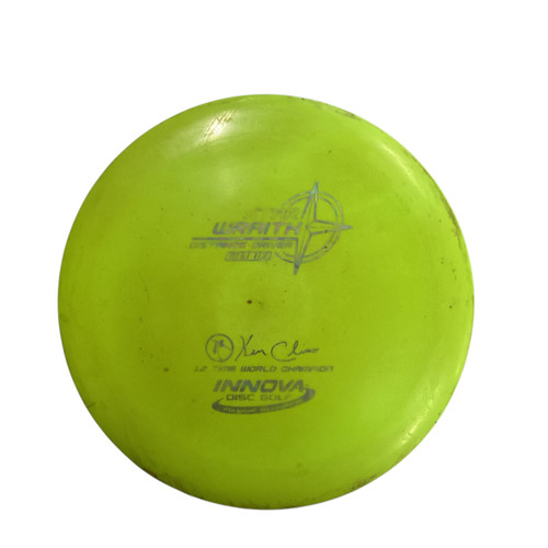 Vist Large View of Product Image Which is Used Innova WRAITH Disc Golf Driver Yellow