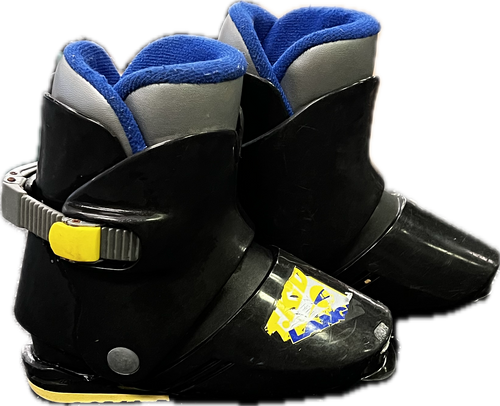 Vist Large View of Product Image Which is Used Lange T.KID Boys DH Ski Boot Black 205 MP - J01