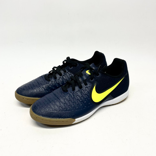 Vist Large View of Product Image Which is Used Nike MACISTAX Soccer Indoor Shoes Navy Blue Senior 7.5