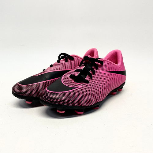 Vist Large View of Product Image Which is Used Nike Soccer Cleats Pink Junior 05.5