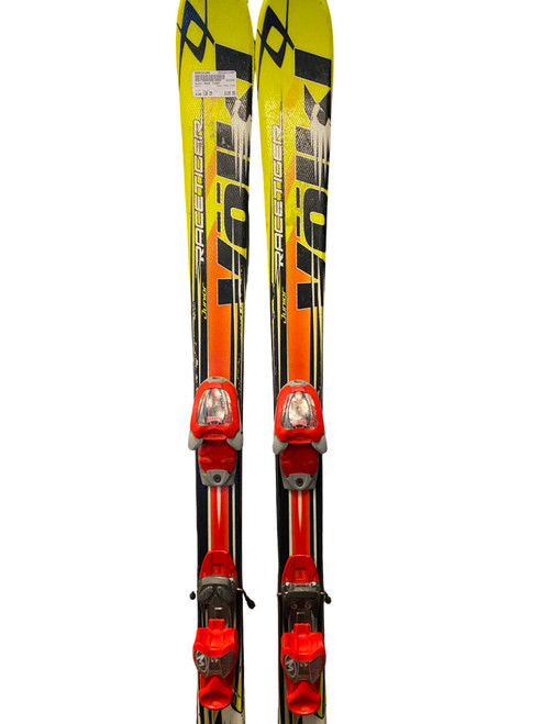 Vist Large View of Product Image Which is Used Volkl RACE TIGER Boys DH Ski/Binding Yellow 130 cm
