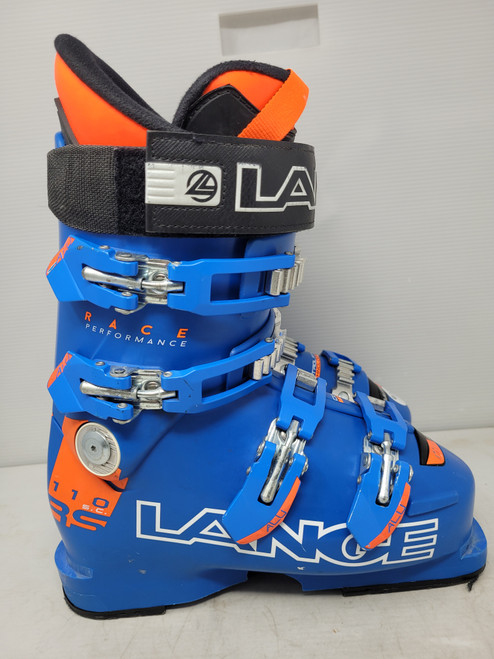 Vist Large View of Product Image Which is Used Lange PERFORMANCE 110 RS Boys DH Ski Boot Royal Blue 235 MP - J05.5 - W06.5