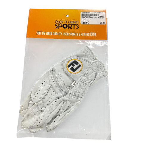 Vist Large View of Product Image Which is Used Foot Joy Mens Golf Glove White M/L