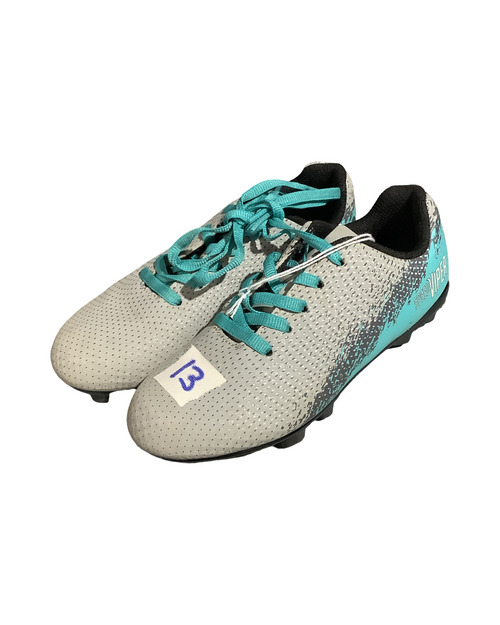 Vist Large View of Product Image Which is Used Dsg Soccer Cleats Grey Youth 13.0