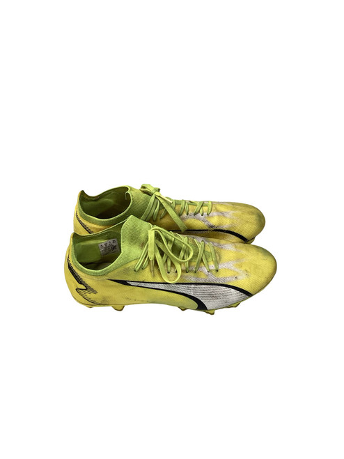 Vist Large View of Product Image Which is Used Puma ULTRA Soccer Cleats Yellow Senior 8.5