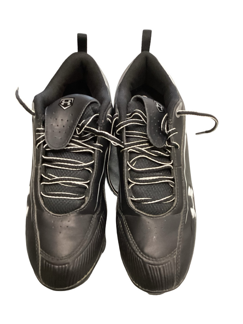 Vist Large View of Product Image Which is Used Under Armour BB CLEATS BB/SB Cleats Black Senior 8