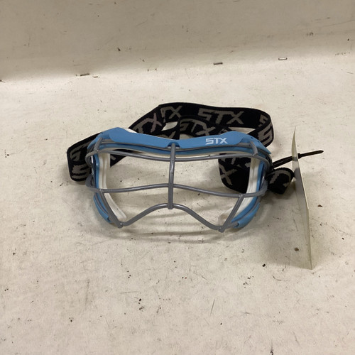 Vist Large View of Product Image Which is Used STX FOCUS S Lacrosse Facial Protect Carolina Blue Senior