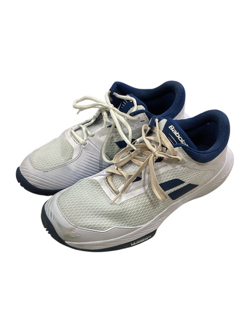 Vist Large View of Product Image Which is Used Babolat Running/X-Train Shoes M White Senior 10.5