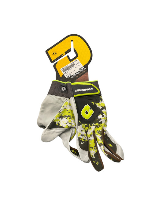 Vist Large View of Product Image Which is Used Demarini DIGI II BB/SB Batting Gloves Grey And Lime Youth