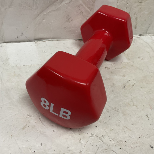 Vist Large View of Product Image Which is Used Hex Dumbbell Red 8 lb