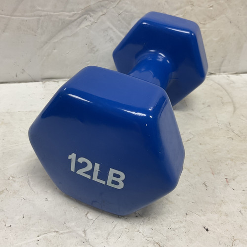 Vist Large View of Product Image Which is Used Hex Dumbbell Royal Blue 12 lb