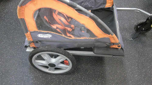 Vist Large View of Product Image Which is Used InSTEP BIKE TRAILER Two-person Stroller Orange