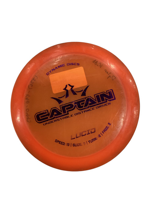Vist Large View of Product Image Which is Used Dynamic Discs CAPTAIN Disc Golf Driver Orange