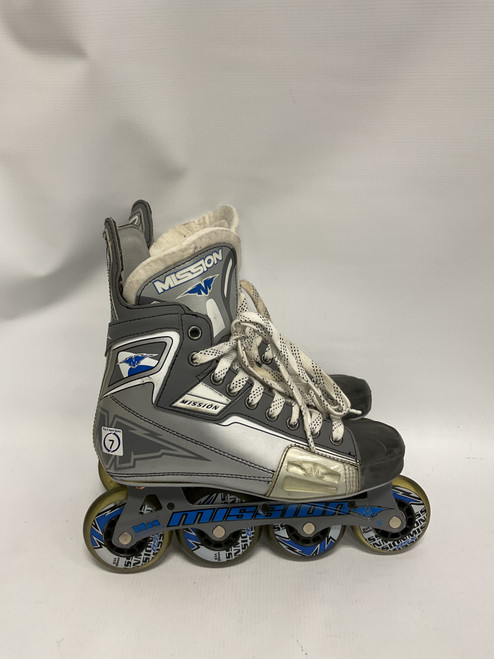 Vist Large View of Product Image Which is Used Mission BSX Senior Aggressive Skates Grey Senior 7