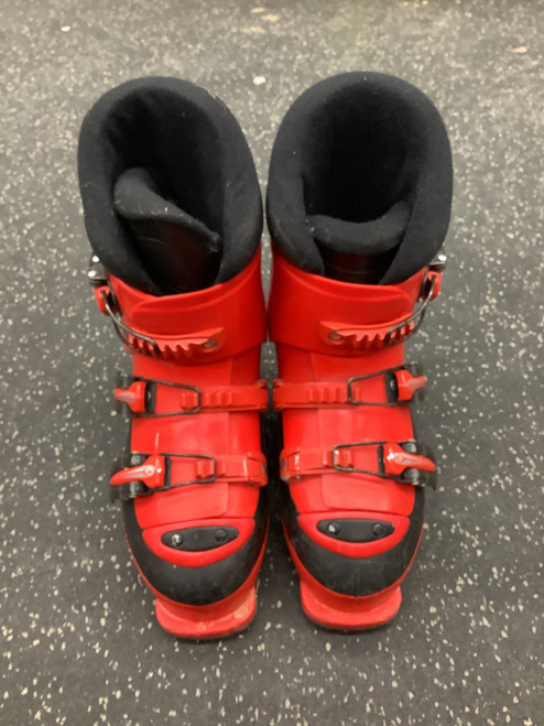 Vist Large View of Product Image Which is Used Rossignol COMP J Boys DH Ski Boot Red 225 MP - J04.5 - W5.5