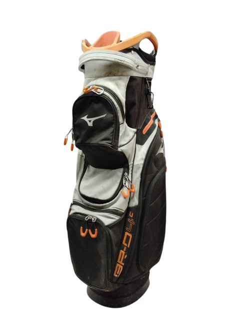 Vist Large View of Product Image Which is Used Mizuno BR-D4C Mens Cart Bag Black