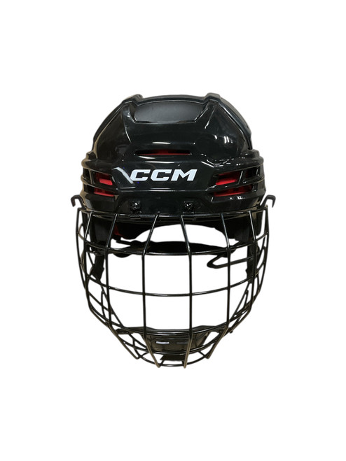 Vist Large View of Product Image Which is Used CCM TACKS 70 Helmet Cage Combo Black MD