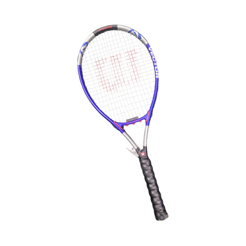 Vist Large View of Product Image Which is Used Wilson VECTOR RACQUET Adult Tennis Racquet Royal Blue Unknown