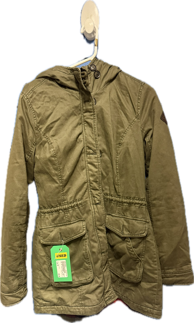 Vist Large View of Product Image Which is Used HOLLISTER Outerwear Heavy Jacket W Dark Green SM