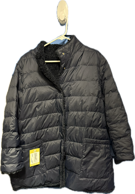 Vist Large View of Product Image Which is Used PUFFER Outerwear Heavy Jacket W Navy Blue MD