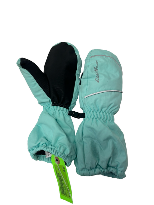 Vist Large View of Product Image Which is Used Eddie Bauer Girls Snow Gloves Mittens Turquoise MD