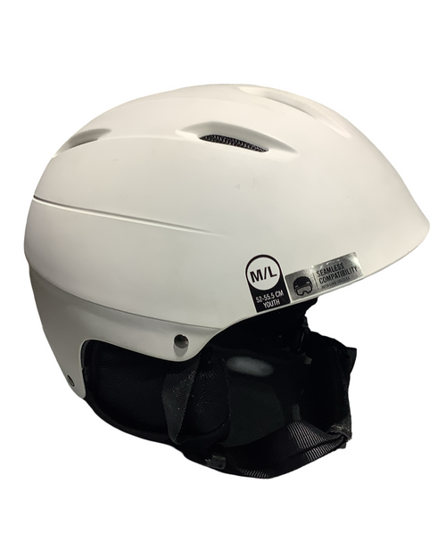 Vist Large View of Product Image Which is Used Giro Snowsport Helmet Youth White MD