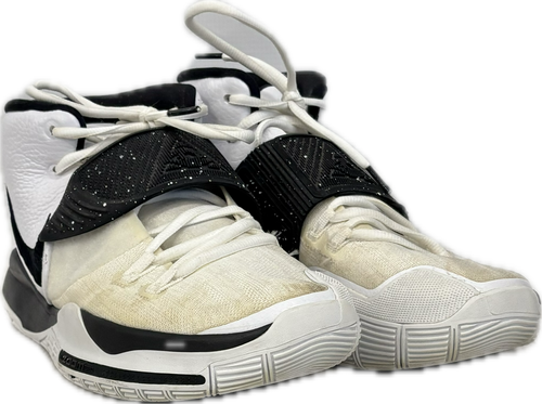 Vist Large View of Product Image Which is Used Nike KYRIE 6 TB BASKETBALL SHOES Basketball Shoes M White And Black Senior 12