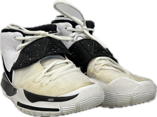 Vist Large View of Product Image Which is Used Nike KYRIE 6 TB BASKETBALL SHOES Basketball Shoes M White And Black Senior 12