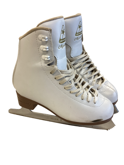 Vist Large View of Product Image Which is Used Jackson MYSTIQUE Girls Figure Skate White Junior 03