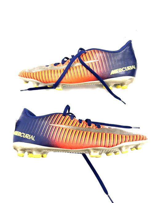 Vist Large View of Product Image Which is Used Nike Soccer Cleats Orange Senior 8