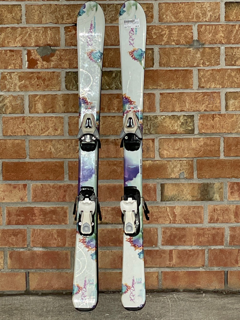 Vist Large View of Product Image Which is Used Tecno Pro XR DREAM Girls DH Ski/Binding White 110 cm