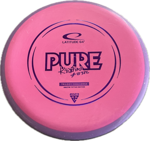 Vist Large View of Product Image Which is Used Latitude 64 PURE Disc Golf Putter Pink