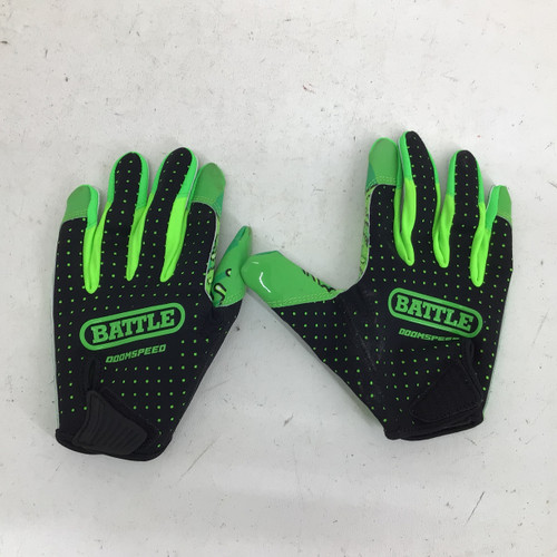 Vist Large View of Product Image Which is Used Battle Sports DOOM SPEED JR SM RECEIVER GLOVES FB Gloves Green SM