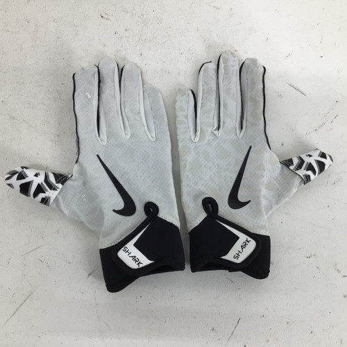 Vist Large View of Product Image Which is Used Nike PEEWEE SHARK 2.0 M/L RECEIVER GLOVES FB Gloves White M/L