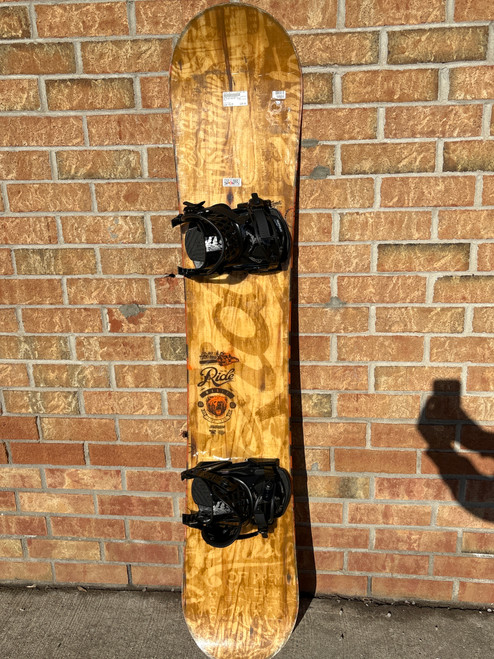 Vist Large View of Product Image Which is Used Ride MANIAC Mens Board/Bindings Brown 160 cm